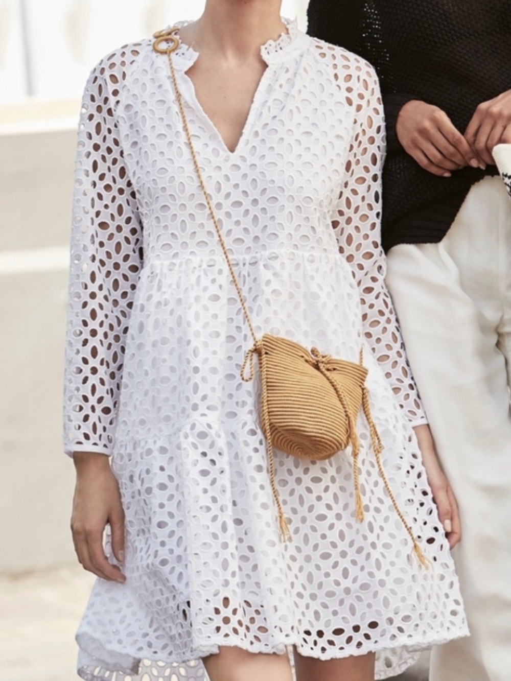 J Crew Women's Tiered popover dress in embroidered eyelet 2X